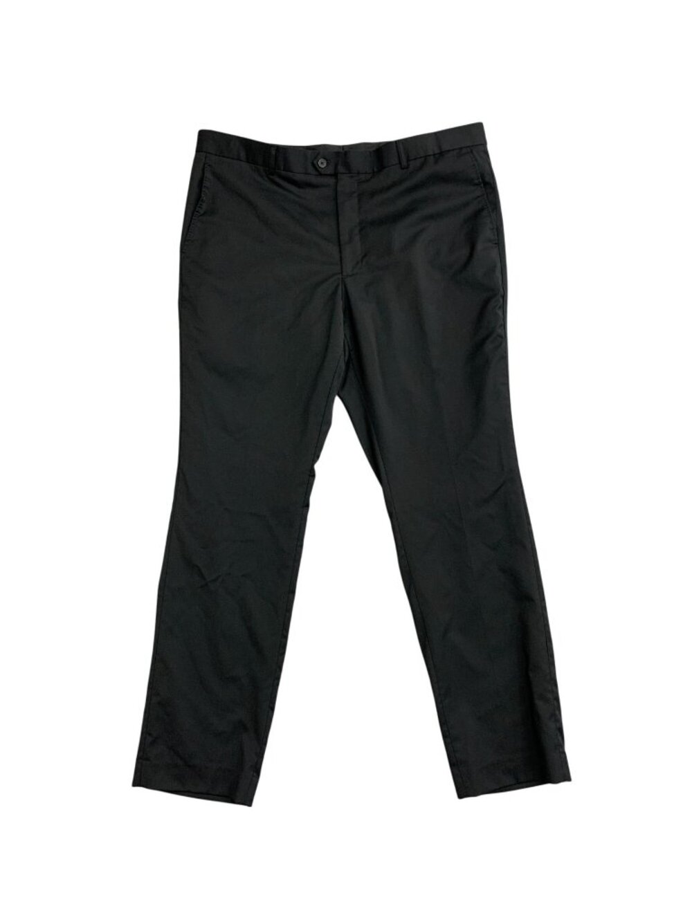 NWOT JB Britches Men's 42x34 Wool Blend Flat Front Dress Pants Black  B0554